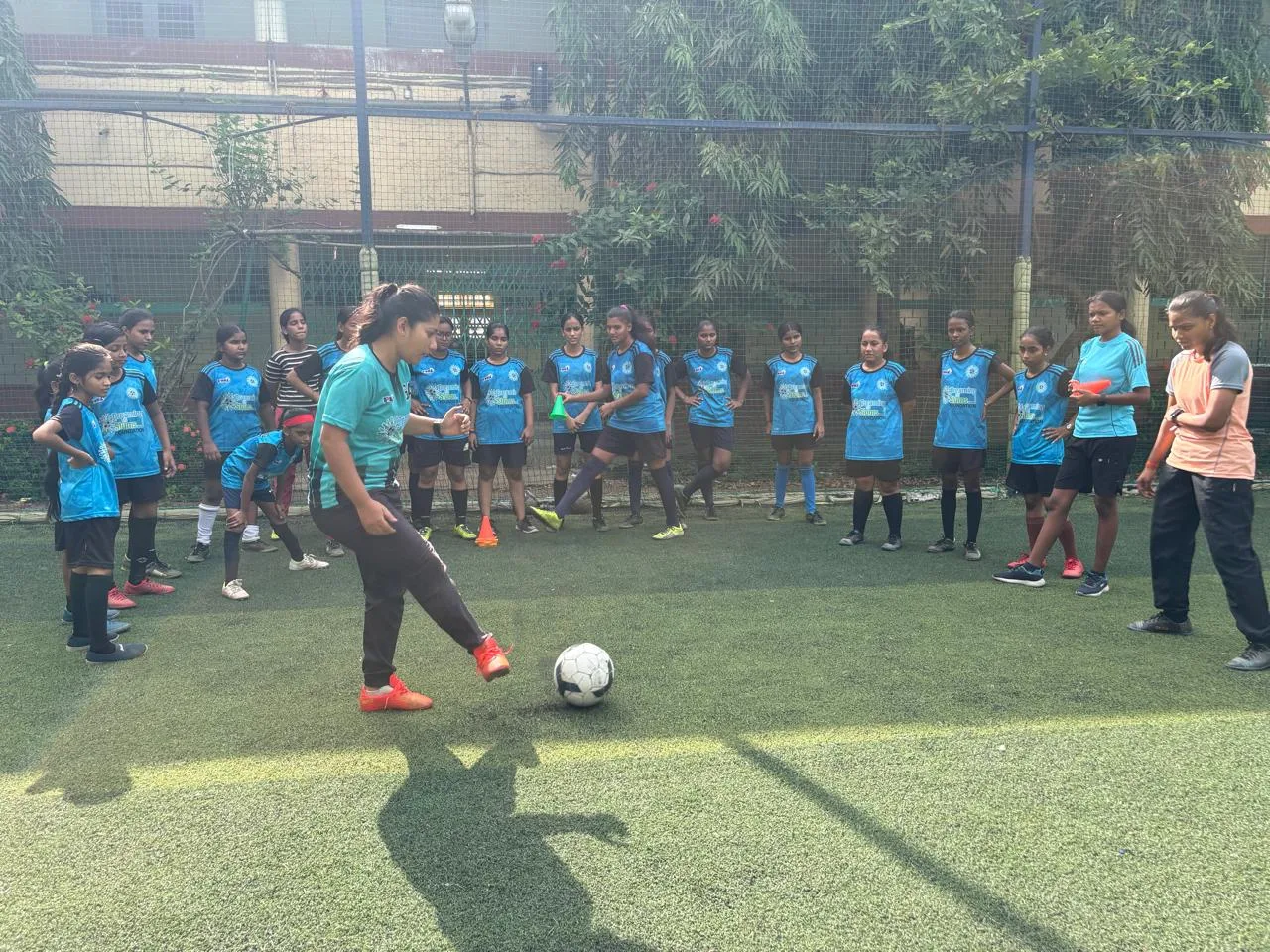30 girls have participated in Super league football tournament in Mumbai Football Association.